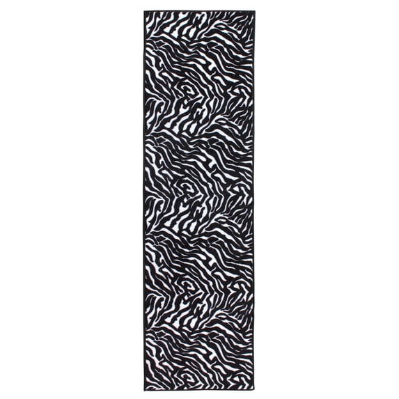 Furnish My Place Animal Print Rug - 3 ft. x 40 ft., Zebra Migrant Beauty, Nylon Rug for Patio, Garden, Hallway, Living Room