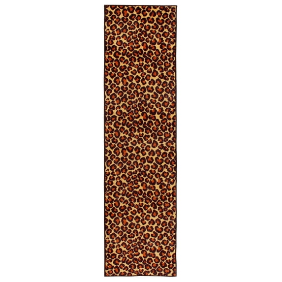 Furnish My Place Animal Print Rug - 4 ft. x 10 ft., Cheetah Real, Nylon Rug for Patio, Garden, Hallway, Living Room