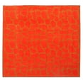 thumbnail image 1 of Furnish My Place Animal Print Rug - 5 ft. x 5 ft. Square, Giraffe Dark Orange, Nylon Rug for Patio, Garden, Hallway, Living Room, 1 of 5