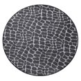 thumbnail image 1 of Furnish My Place Animal Print Rug - 6 ft. Round, Crocodile Light Grey, Nylon Rug for Patio, Garden, Hallway, Living Room, 1 of 5