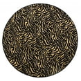thumbnail image 1 of Furnish My Place Animal Print Rug - 6 ft. Round, Zebra Grazer, Nylon Rug for Patio, Garden, Hallway, Living Room, 1 of 5