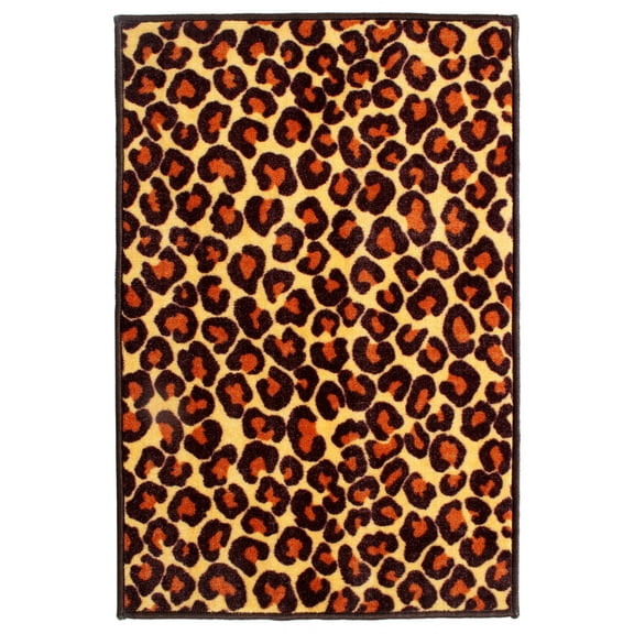 Furnish My Place Animal Print Rug - 6 ft. x 7 ft., Cheetah Real, Nylon Rug for Patio, Garden, Hallway, Living Room
