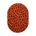 thumbnail image 1 of Furnish My Place Animal Print Rug - 6 ft. x 9 ft. Oval, Giraffe On Stilts, Nylon Rug for Patio, Garden, Hallway, Living Room, 1 of 5