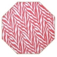 thumbnail image 1 of Furnish My Place Animal Print Rug - 7 ft. Octagon, Zebra Light Pink, Nylon Rug for Patio, Garden, Hallway, Living Room, 1 of 5