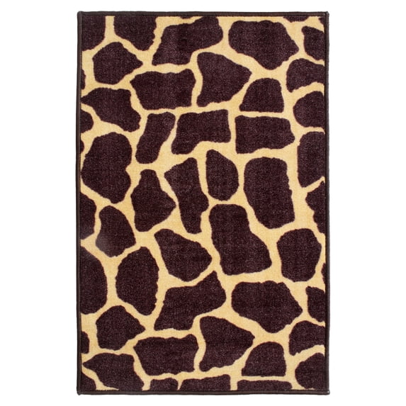 Furnish My Place Animal Print Rug - 9 ft. x 13 ft., Giraffe Tall Order, Nylon Rug for Patio, Garden, Hallway, Living Room