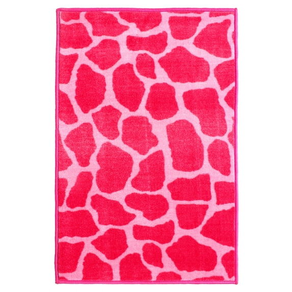 Furnish My Place Animal Print Rug - 9 ft. x 16 ft., Giraffe Girly Giraffe, Nylon Rug for Patio, Garden, Hallway, Living Room