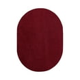 thumbnail image 1 of Furnish My Place Burgundy 2' x 3' Oval Solid Color Rug Made In Usa, 1 of 12