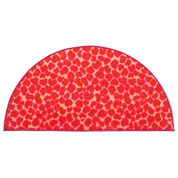 Furnishmyplace Cheetah Big Cat Area Rug for Living Room, Dining Room, Kids 54" x 108" Half Round - Oxford Blue
