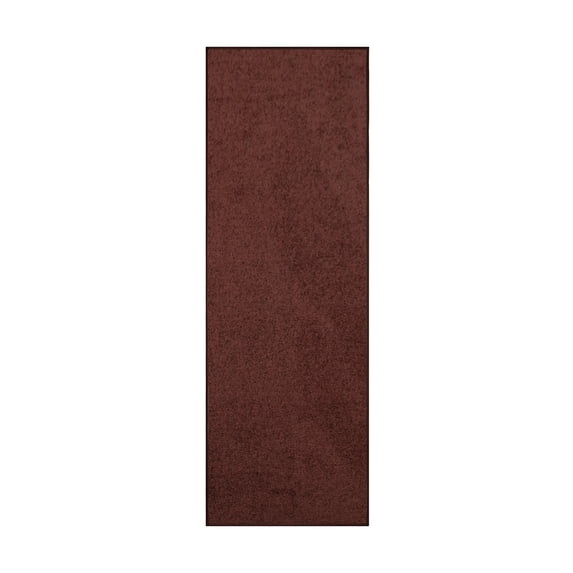 Furnish My Place Chocolate 2' x 32' Solid Color Rug Runner, Made In Usa, Living Room, Indoor