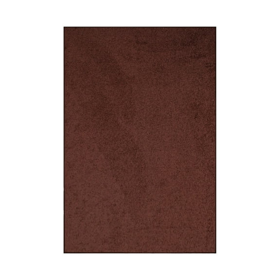 Furnish My Place Chocolate 2' x 4' Solid Color Rug Made In Usa