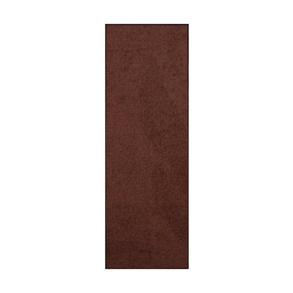 Furnish My Place Chocolate 4' x 14' Solid Color Rug Runner, Made In Usa, Living Room, Indoor