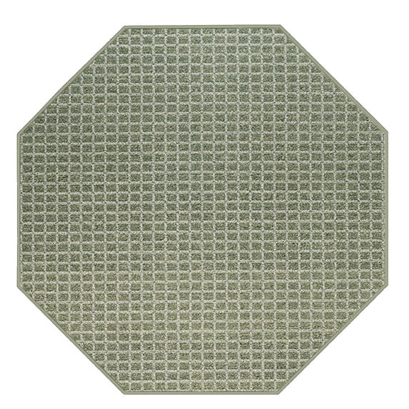 Furnish My Place Corner Indoor/Outdoor Commercial Color Rug - Green, 2' Octagon, Pet and Kids Friendly Rug. Made in USA, Octagon, Area Rugs Great for Kids, Pets, Event, Wedding