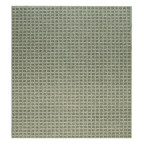 Furnish My Place Corner Indoor/Outdoor Commercial Color Rug - Green, 2' x 2', Pet and Kids Friendly Rug. Made in USA, Square, Area Rugs Great for Kids, Pets, Event, Wedding