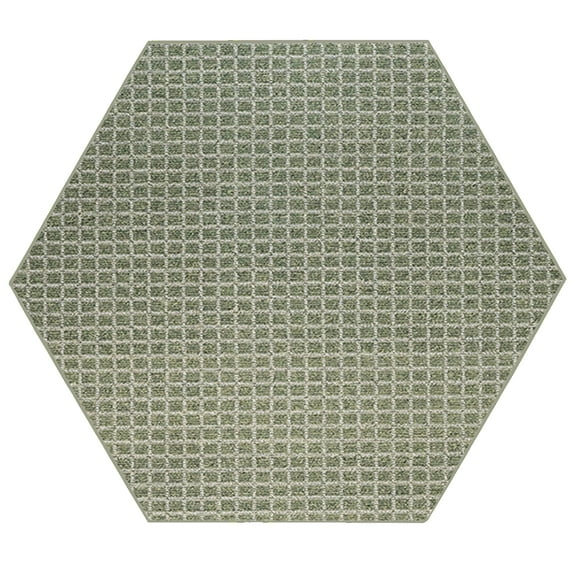 Furnish My Place Corner Indoor/Outdoor Commercial Color Rug - Green, 3' Hexagon, Pet and Kids Friendly Rug. Made in USA, Hexagon, Area Rugs Great for Kids, Pets, Event, Wedding