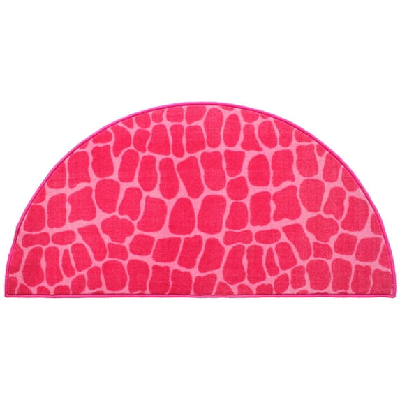 Furnishmyplace Crocodile Pink Area Rug for Living Room, Dining Room, Kids 24" x 48" Half Round - Oxford Blue