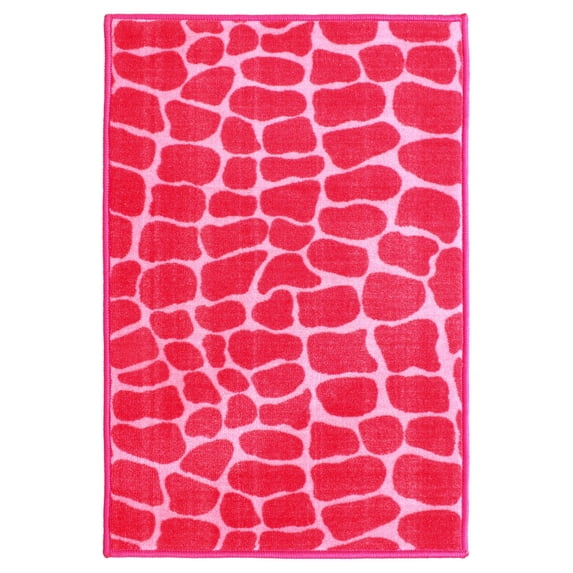 Furnishmyplace Crocodile Pink Area Rug for Living Room, Dining Room, Kids 7' x 10' - Oxford Blue