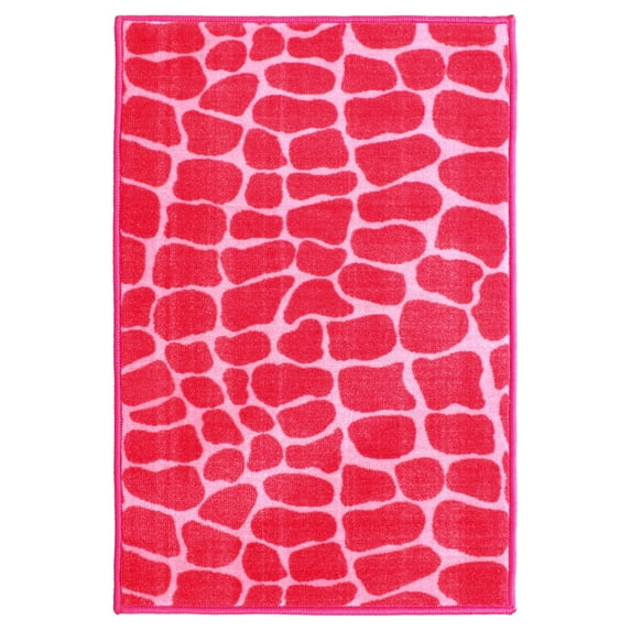 Furnishmyplace Crocodile Pink Area Rug for Living Room, Dining Room, Kids 9' x 20' - Oxford Blue