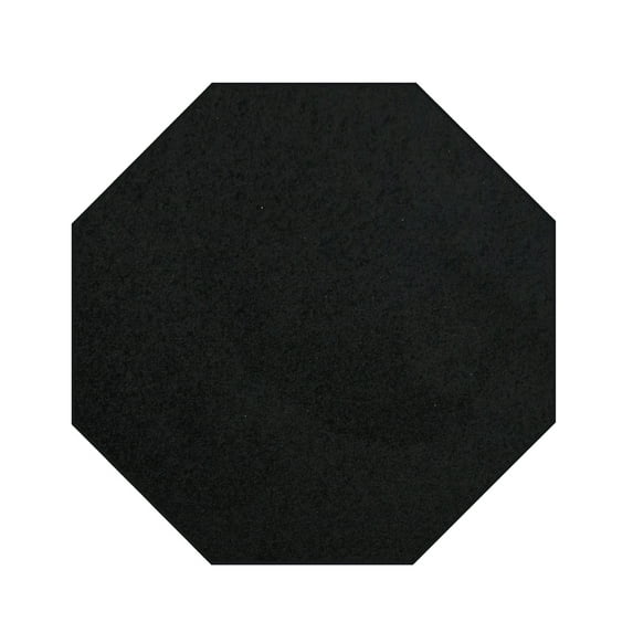 Furnish My Place DC Custom Rug - 11 ft. Octagon, Black, Indoor Rug for Bedrooms, Hallways, Living Rooms