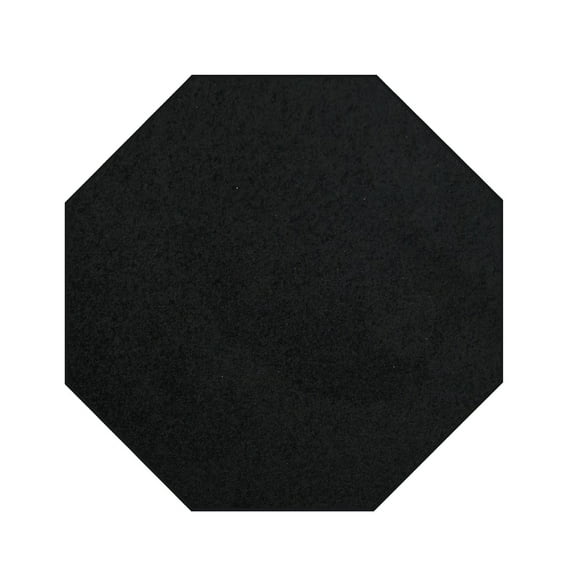Furnish My Place DC Custom Rug - 2 ft. Octagon, Black, Indoor Rug for Bedrooms, Hallways, Living Rooms