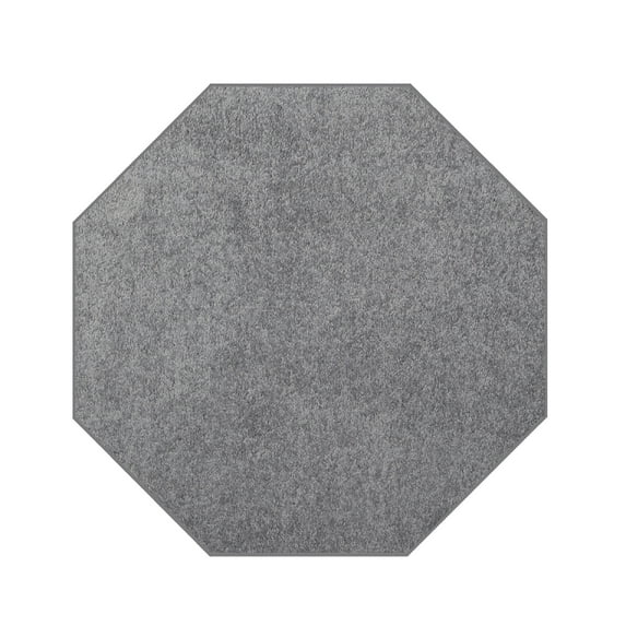 Furnish My Place DC Custom Rug - 2 ft. Octagon, Grey, Indoor Rug for Bedrooms, Hallways, Living Rooms