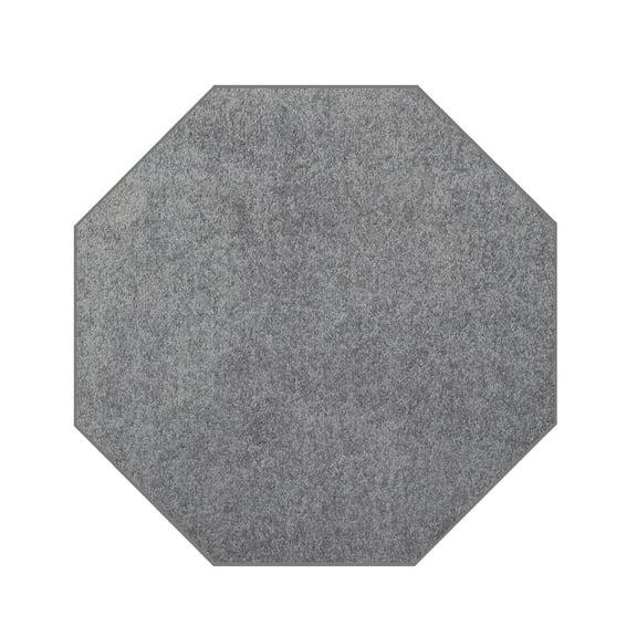 Furnish My Place DC Custom Rug - 2 ft. Octagon, Grey, Indoor Rug for Bedrooms, Hallways, Living Rooms