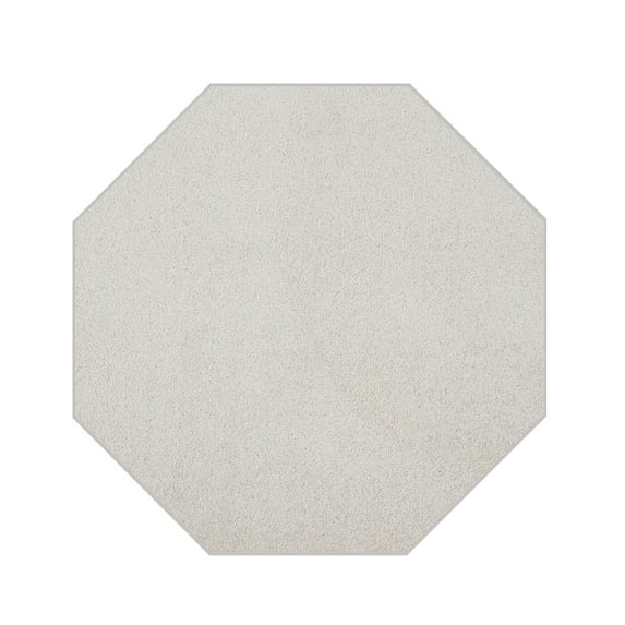 Furnish My Place DC Custom Rug - 2 ft. Octagon, Off White, Indoor Rug for Bedrooms, Hallways, Living Rooms