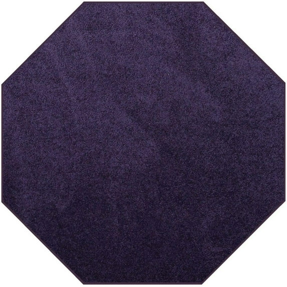 Furnish My Place DC Custom Rug - 2 ft. Octagon, Purple, Indoor Rug for Bedrooms, Hallways, Living Rooms