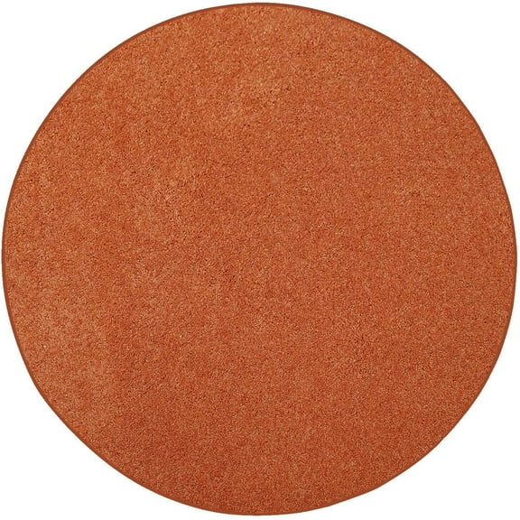 Furnish My Place DC Custom Rug - 2 ft. Round, Orange, Indoor Rug for Bedrooms, Hallways, Living Rooms