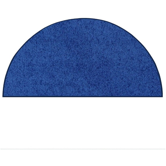 Furnish My Place DC Custom Rug - 20" x 40" Half Round, Neon Blue, Indoor Rug for Bedrooms, Hallways, Living Rooms