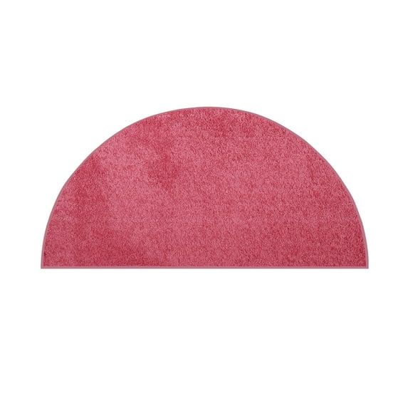 Furnish My Place DC Custom Rug - 20" x 40" Half Round, Pink, Indoor Rug for Bedrooms, Hallways, Living Rooms