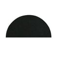 thumbnail image 1 of Furnish My Place DC Custom Rug - 22" x 44" Half Round, Black, Indoor Rug for Bedrooms, Hallways, Living Rooms, 1 of 12