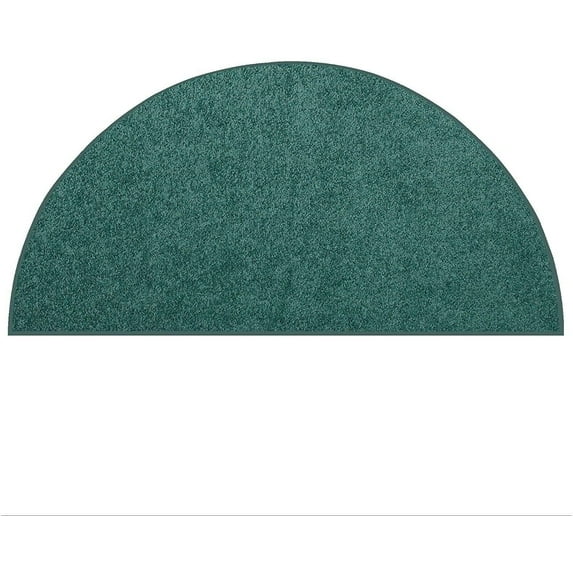 Furnish My Place DC Custom Rug - 24" x 48" Half Round, Teal, Indoor Rug for Bedrooms, Hallways, Living Rooms