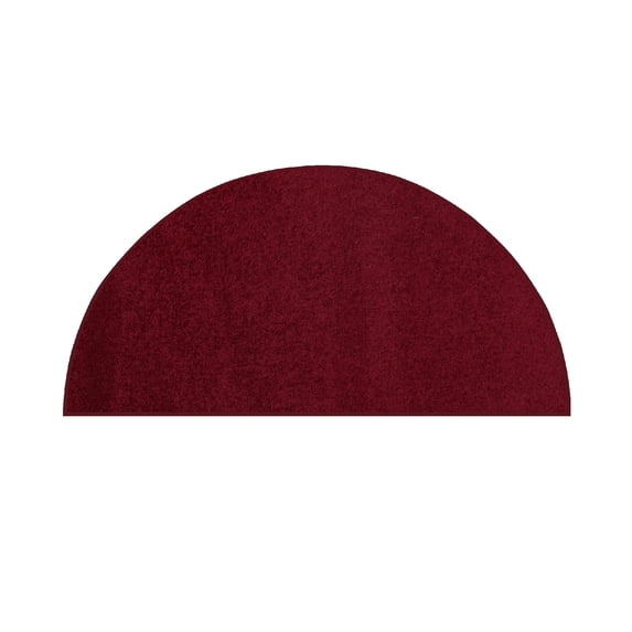 Furnish My Place DC Custom Rug - 27" x 54" Half Round, Burgundy, Indoor Rug for Bedrooms, Hallways, Living Rooms
