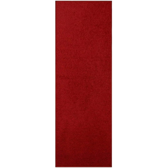 Furnish My Place DC Custom Rug - 3 ft. x 34 ft., Red, Indoor Rug for Bedrooms, Hallways, Living Rooms