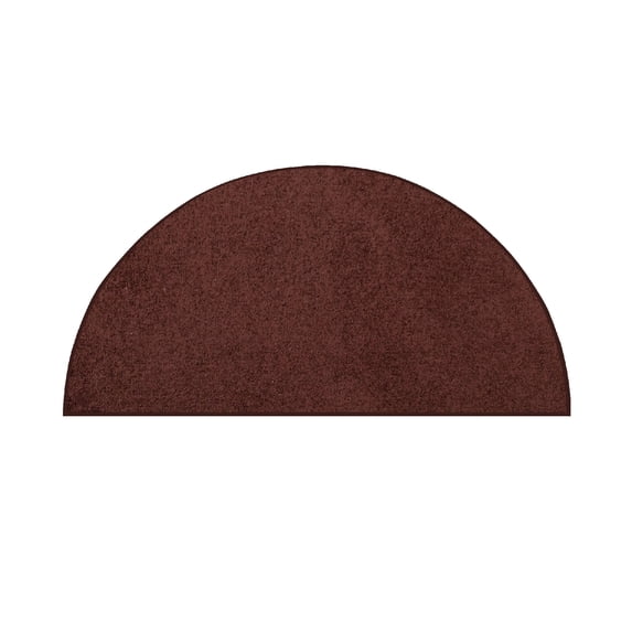Furnish My Place DC Custom Rug - 36" x 72" Half Round, Chocolate, Indoor Rug for Bedrooms, Hallways, Living Rooms