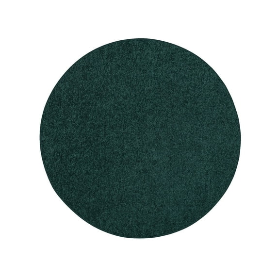 Furnish My Place DC Custom Rug - 4 ft. Round, Forest Green, Indoor Rug for Bedrooms, Hallways, Living Rooms