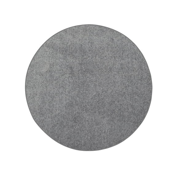 Furnish My Place DC Custom Rug - 4 ft. Round, Grey, Indoor Rug for Bedrooms, Hallways, Living Rooms