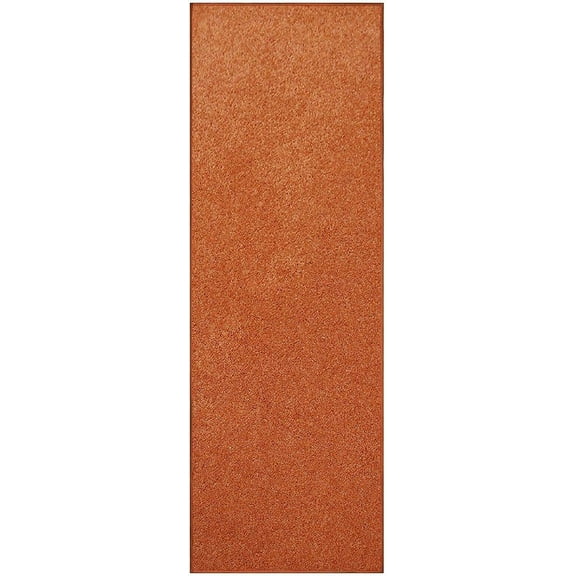 Furnish My Place DC Custom Rug - 4 ft. x 38 ft., Orange, Indoor Rug for Bedrooms, Hallways, Living Rooms