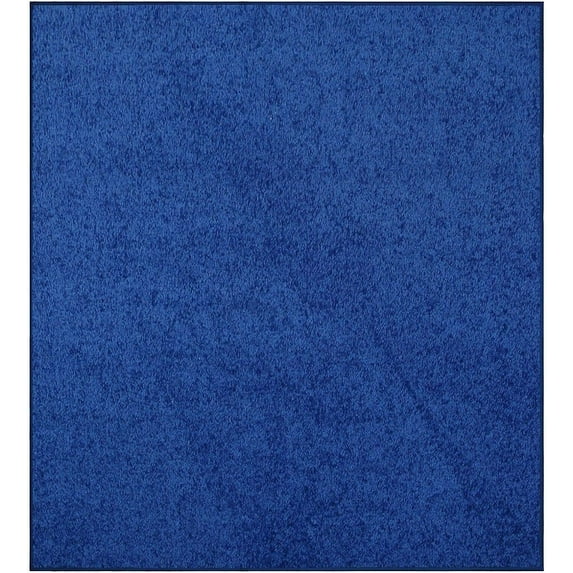 Furnish My Place DC Custom Rug - 4 ft. x 4 ft., Square, Neon Blue, Indoor Rug for Bedrooms, Hallways, Living Rooms