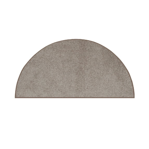 Furnish My Place DC Custom Rug - 42" x 84" Half Round, Beige, Indoor Rug for Bedrooms, Hallways, Living Rooms