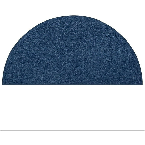 Furnish My Place DC Custom Rug - 48" x 96" Half Round, Royal Blue, Indoor Rug for Bedrooms, Hallways, Living Rooms