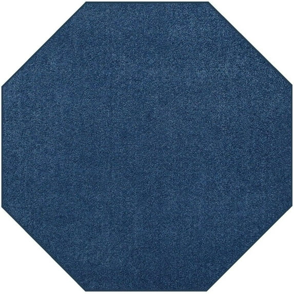 Furnish My Place DC Custom Rug - 5 ft. Octagon, Royal Blue, Indoor Rug for Bedrooms, Hallways, Living Rooms