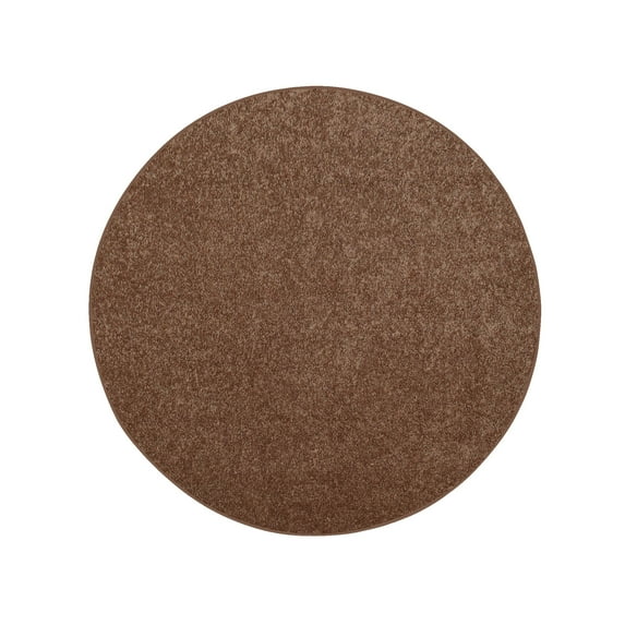 Furnish My Place DC Custom Rug - 5 ft. Round, Brown, Indoor Rug for Bedrooms, Hallways, Living Rooms
