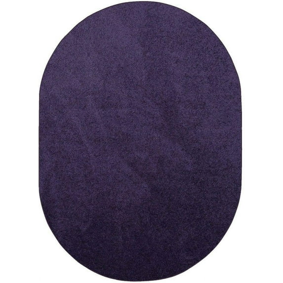 Furnish My Place DC Custom Rug - 5 ft. x 8 ft. Oval, Purple, Indoor Rug for Bedrooms, Hallways, Living Rooms