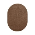 thumbnail image 1 of Furnish My Place DC Custom Rug - 6 ft. x 8 ft. Oval, Brown, Indoor Rug for Bedrooms, Hallways, Living Rooms, 1 of 12