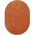 thumbnail image 1 of Furnish My Place DC Custom Rug - 6 ft. x 8 ft. Oval, Orange, Indoor Rug for Bedrooms, Hallways, Living Rooms, 1 of 12