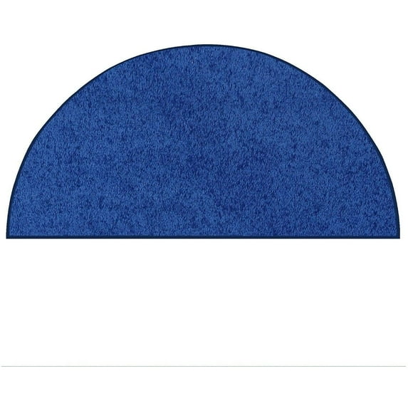 Furnish My Place DC Custom Rug - 60" x 120" Half Round, Neon Blue, Indoor Rug for Bedrooms, Hallways, Living Rooms