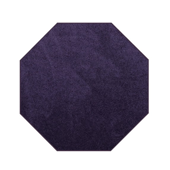 Furnish My Place DC Custom Rug - 7 ft. Octagon, Purple, Indoor Rug for Bedrooms, Hallways, Living Rooms