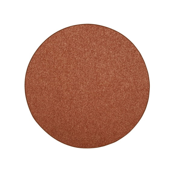 Furnish My Place DC Custom Rug - 7 ft. Round, Rust, Indoor Rug for Bedrooms, Hallways, Living Rooms