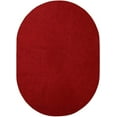 thumbnail image 1 of Furnish My Place DC Custom Rug - 7 ft. x 9 ft. Oval, Red, Indoor Rug for Bedrooms, Hallways, Living Rooms, 1 of 11